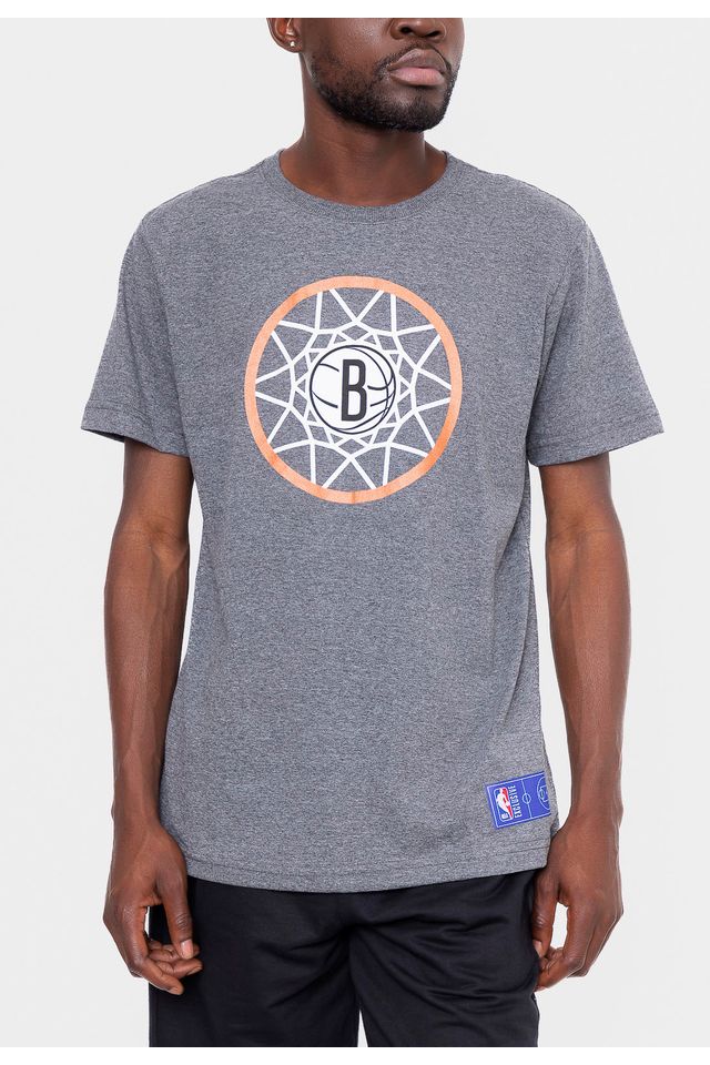 Camiseta-NBA-Hoop-Mesh-Brooklyn-Nets-Cinza-Mescla-Escuro