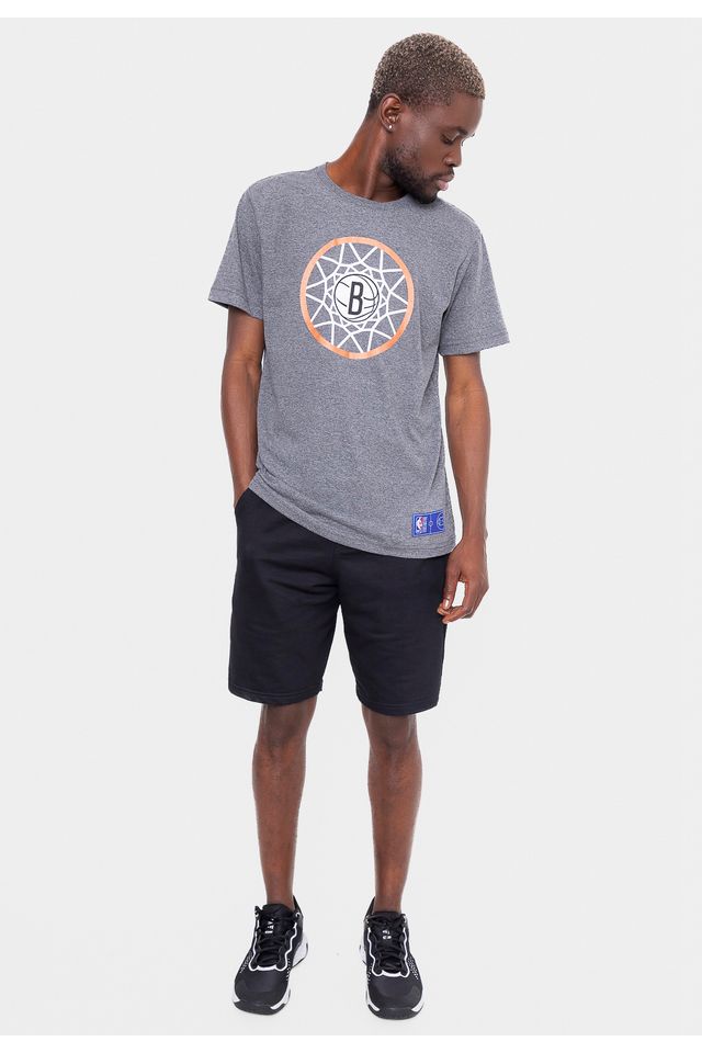 Camiseta-NBA-Hoop-Mesh-Brooklyn-Nets-Cinza-Mescla-Escuro