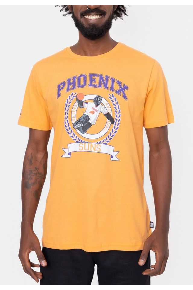 Camiseta-NBA-Mascot-Blazon-Phoenix-Suns-Laranja