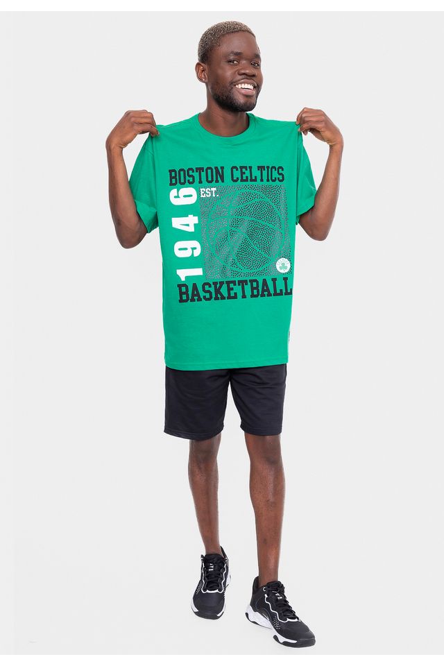 Camiseta-NBA-Plus-Size-Since-Time-Boston-Celtics-Verde