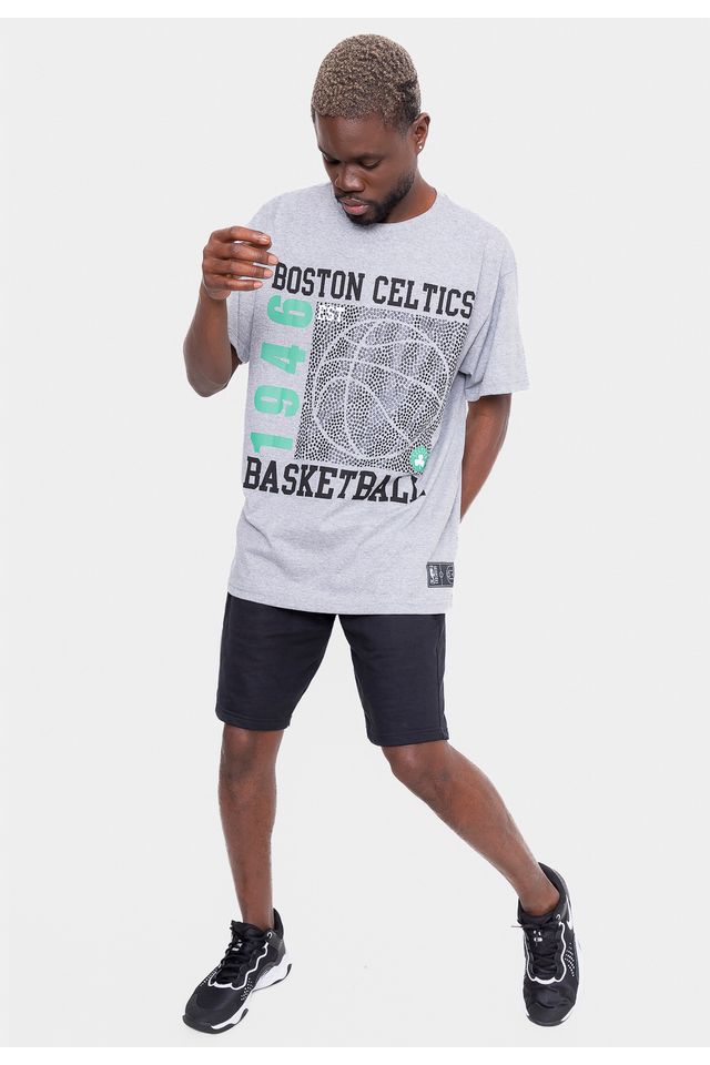 Camiseta-NBA-Plus-Size-Since-Time-Boston-Celtics-Cinza-Mescla