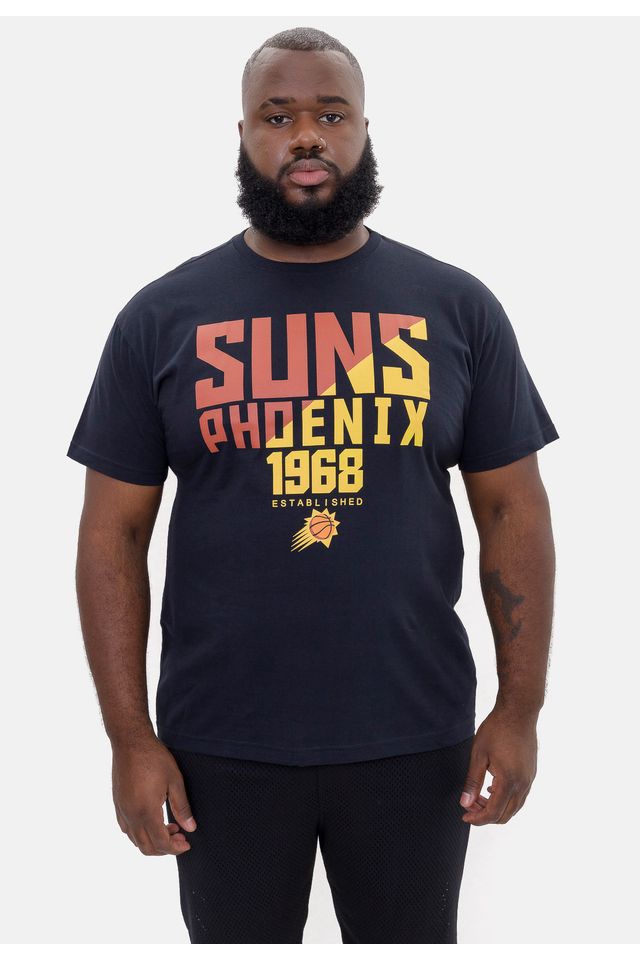 Camiseta-NBA-Plus-Size-SpotLight-Phoenix-Suns-Preta