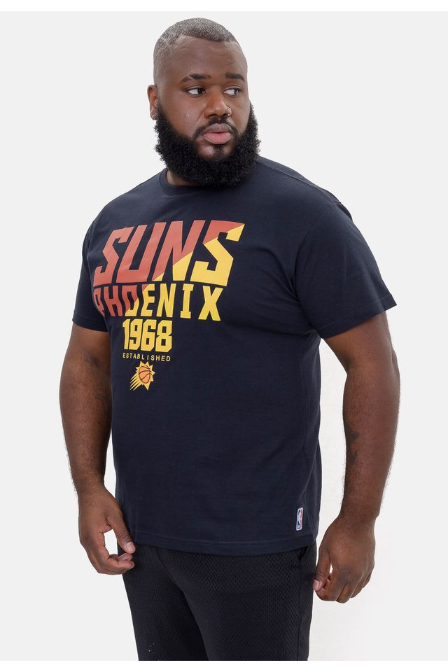 Camiseta-NBA-Plus-Size-SpotLight-Phoenix-Suns-Preta