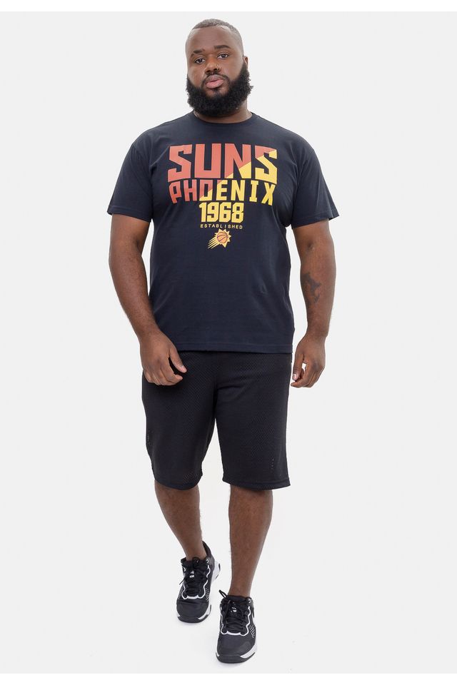 Camiseta-NBA-Plus-Size-SpotLight-Phoenix-Suns-Preta