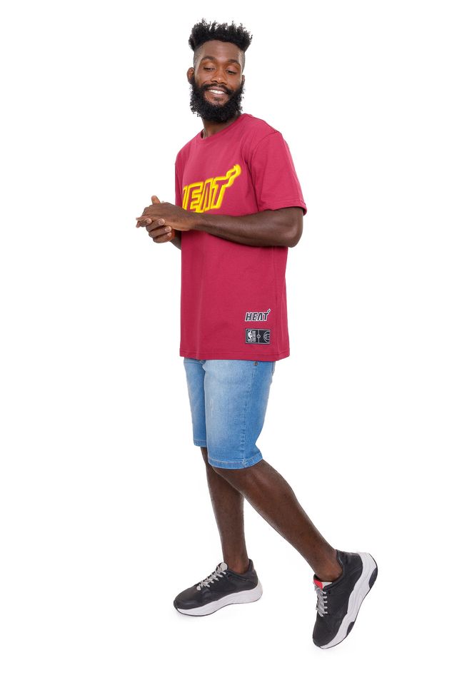 Camiseta-NBA-Blur-Logo-Miami-Heat-Vinho