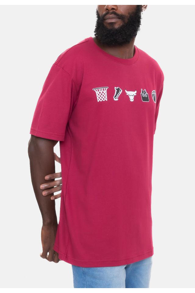 Camiseta-NBA-Basket-Symbols-Chicago-Bulls-Vinho