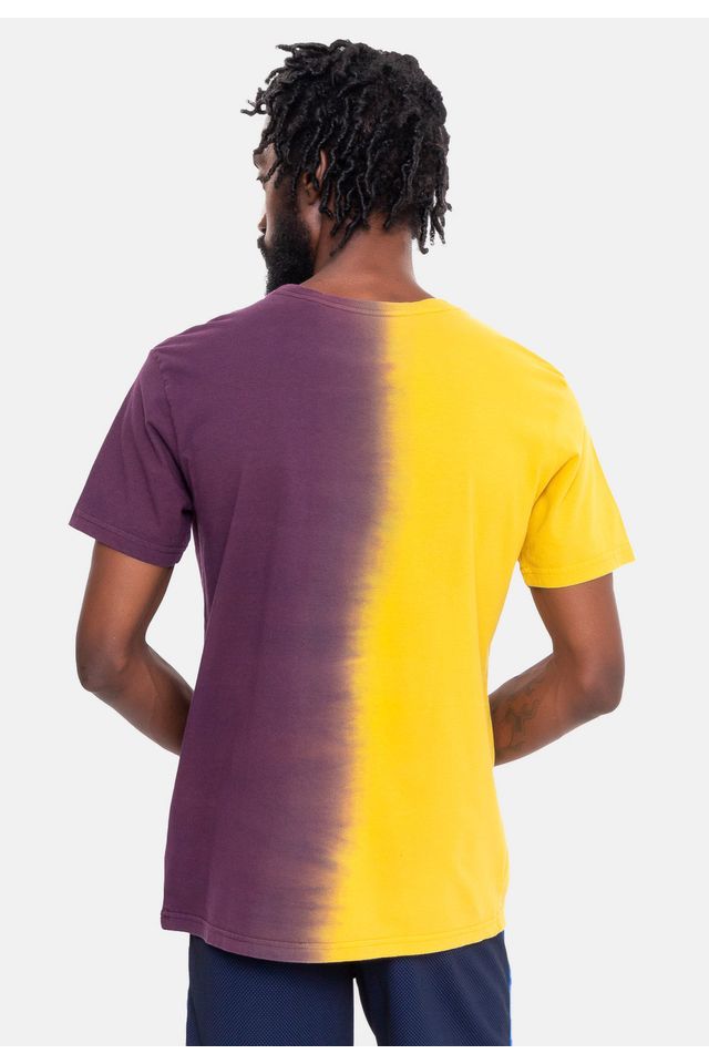 Camiseta-NBA-Gradient-Color-Los-Angeles-Lakers-Roxa-Com-Amarela