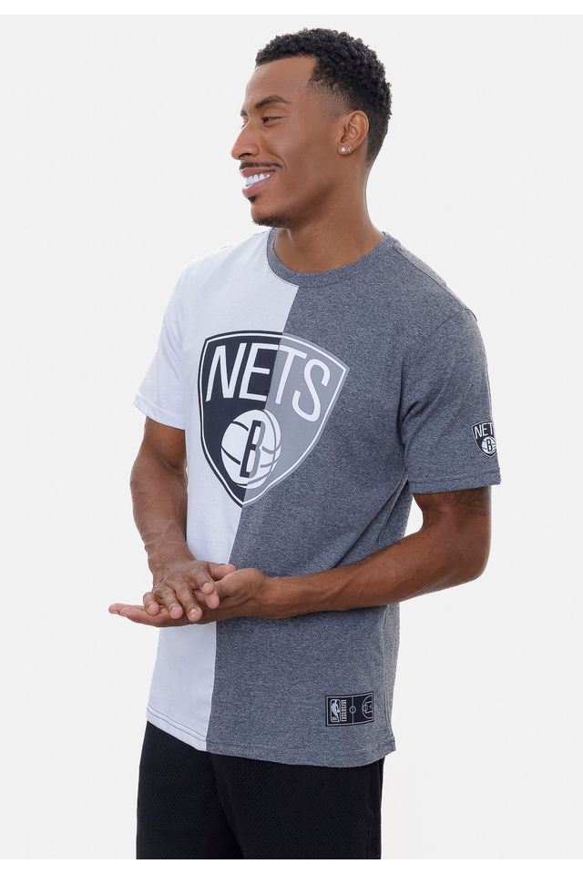 Camiseta-NBA-In-The-Middle-Brooklyn-Nets-Cinza-Mescla-Escuro