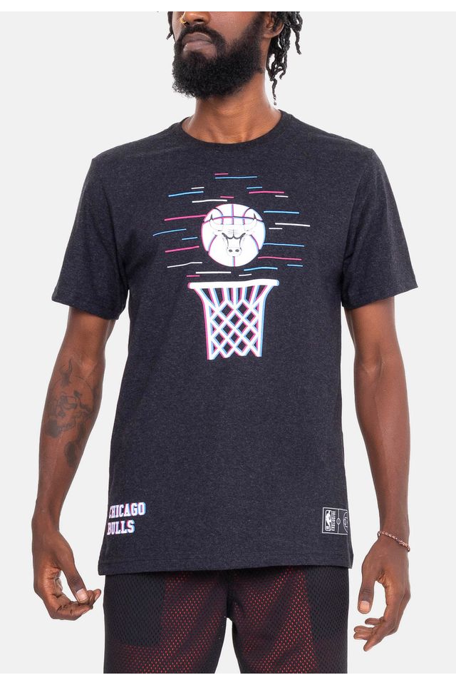 Camiseta-NBA-Basket-Hoop-Chicago-Bulls-Preta-Mescla