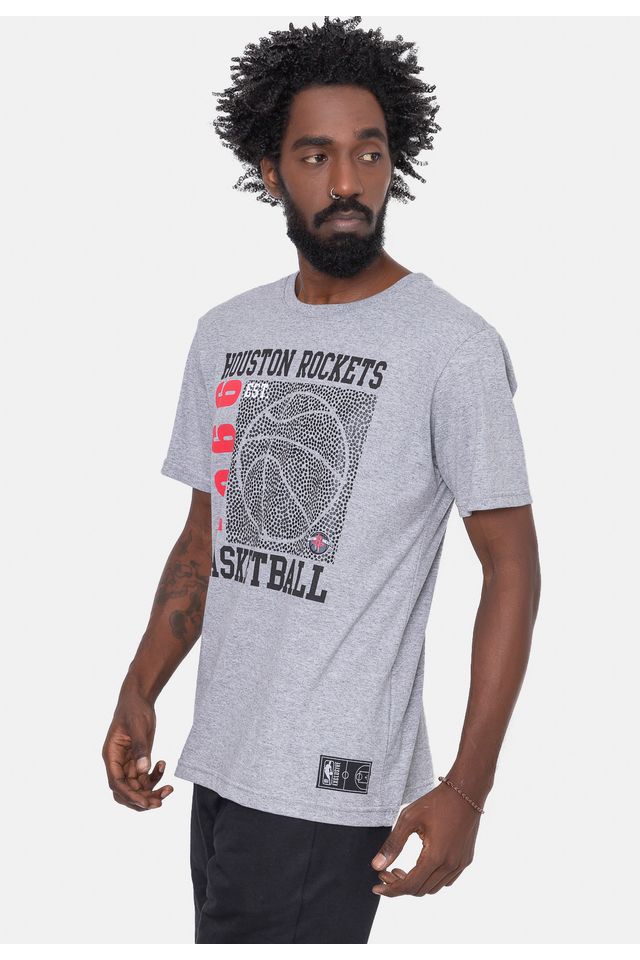 Camiseta-NBA-Since-Time-Houston-Rockets-Cinza-Mescla