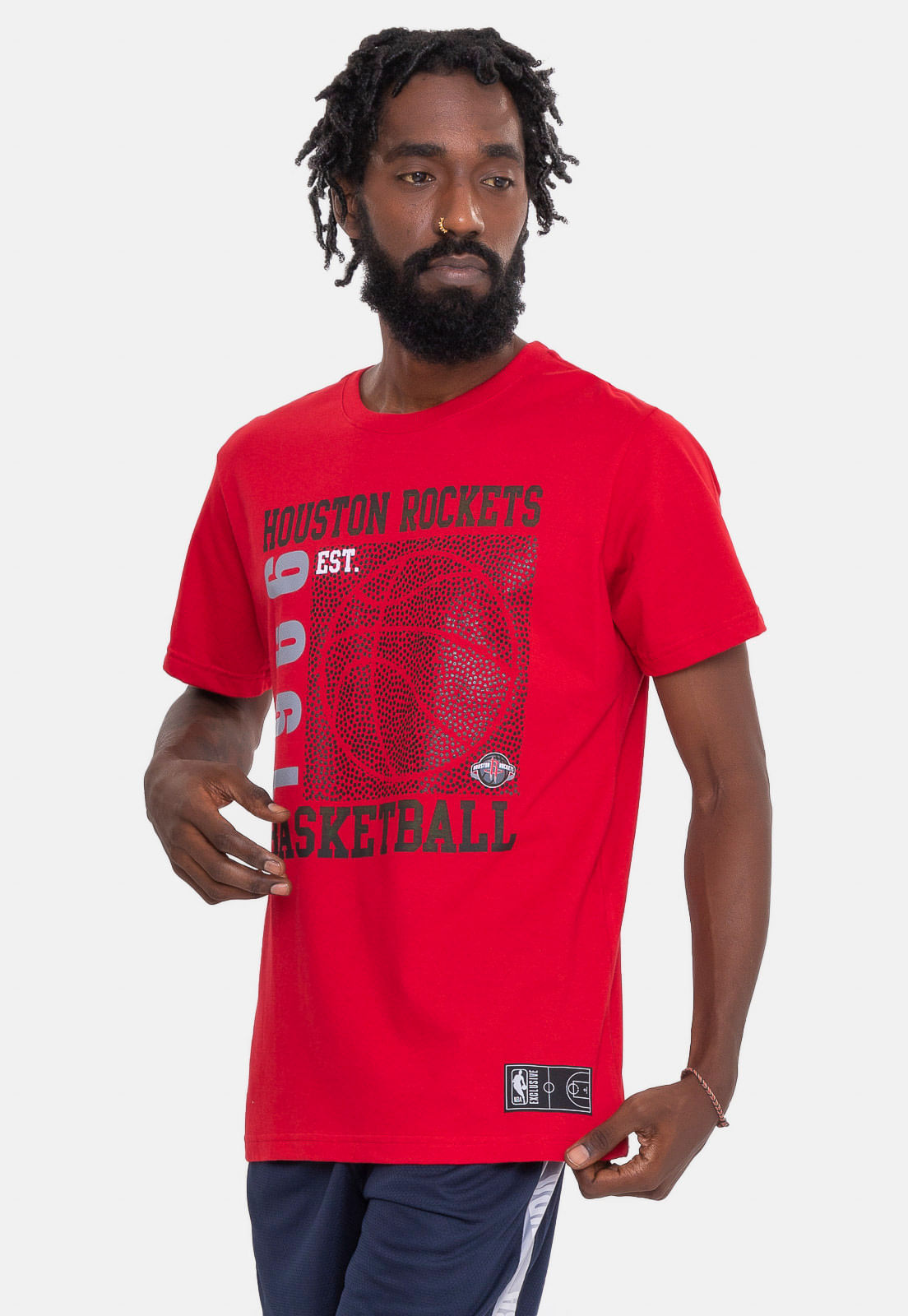 Camiseta NBA Since Time Houston Rockets Vermelha - Urbane