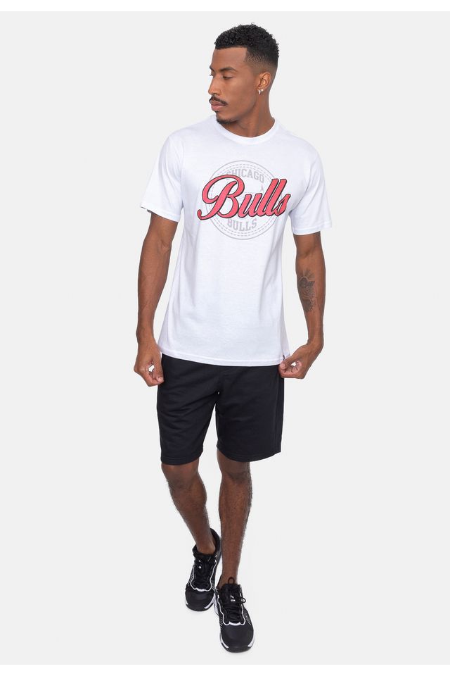 Camiseta-NBA-Metal-Team-Chicago-Bulls-Off-White