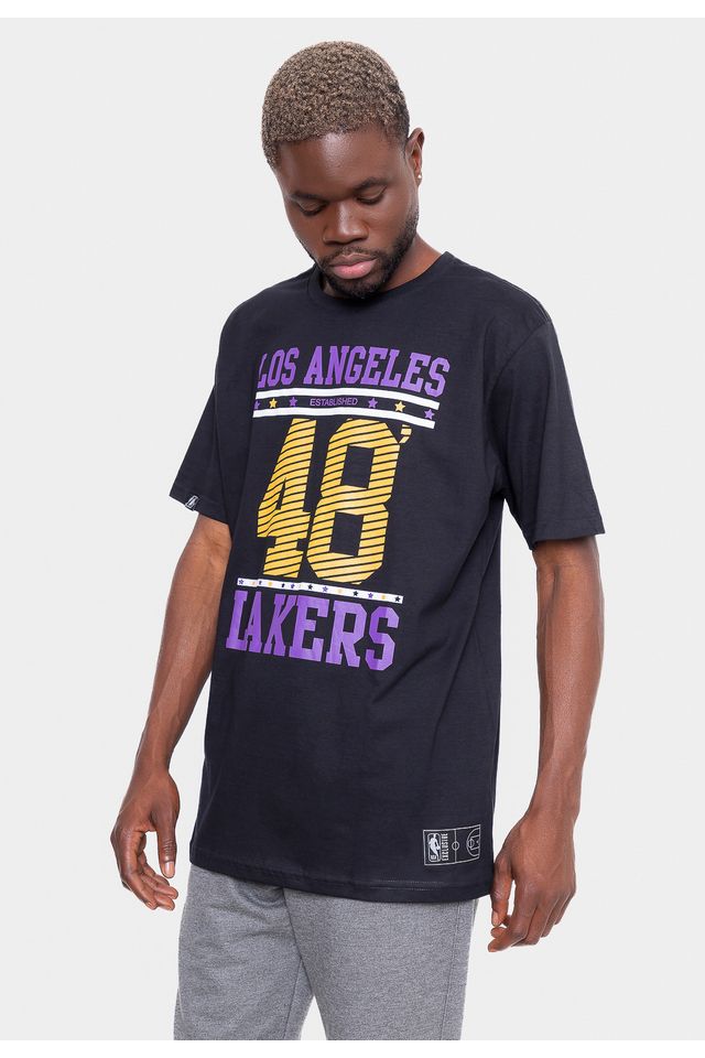 Camiseta-NBA-Color-Year-Los-Angeles-Lakers-Preta