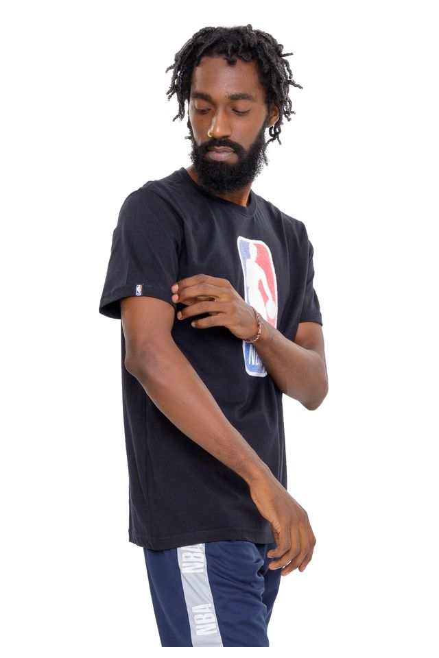 Camiseta-NBA-Logo-Esferas-Preta