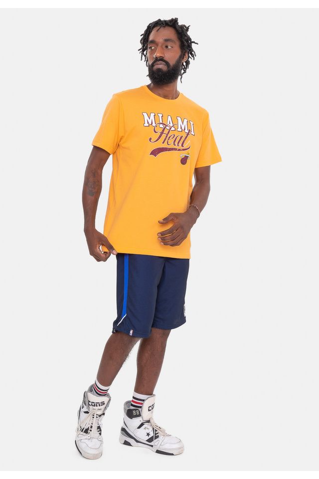 Camiseta-NBA-College-Logo-Miami-Heat-Laranja