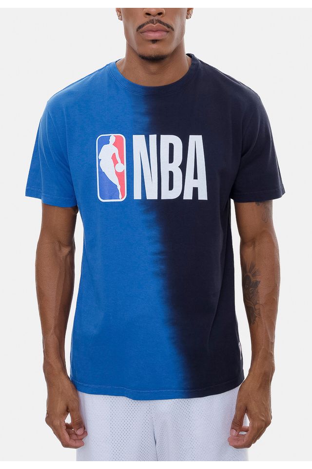 Camiseta-NBA-Gradient-Color-Preta-Com-Azul-Royal