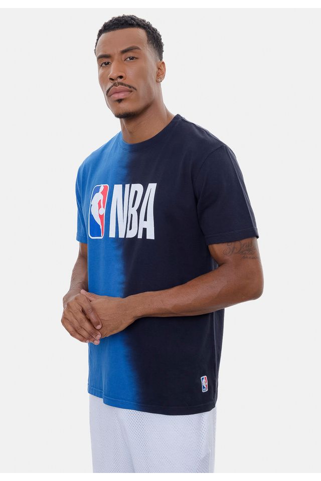 Camiseta-NBA-Gradient-Color-Preta-Com-Azul-Royal