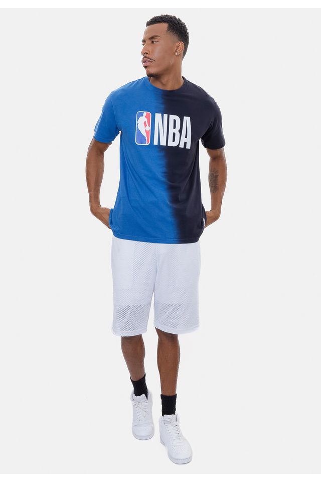 Camiseta-NBA-Gradient-Color-Preta-Com-Azul-Royal