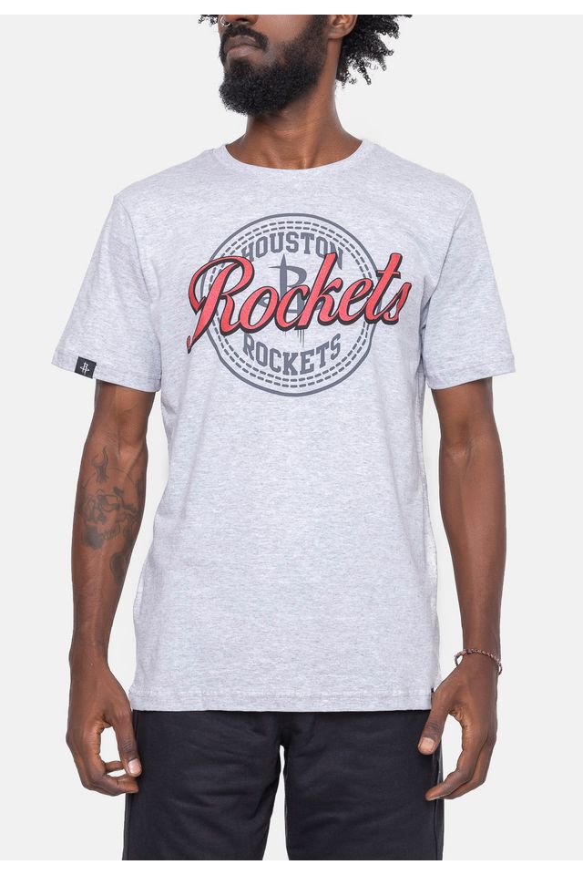 Camiseta-NBA-Metal-Team-Houston-Rockets-Cinza-Mescla