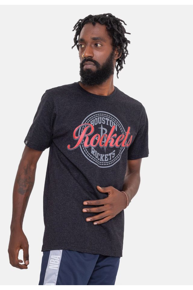 Camiseta-NBA-Metal-Team-Houston-Rockets-Preta-Mescla