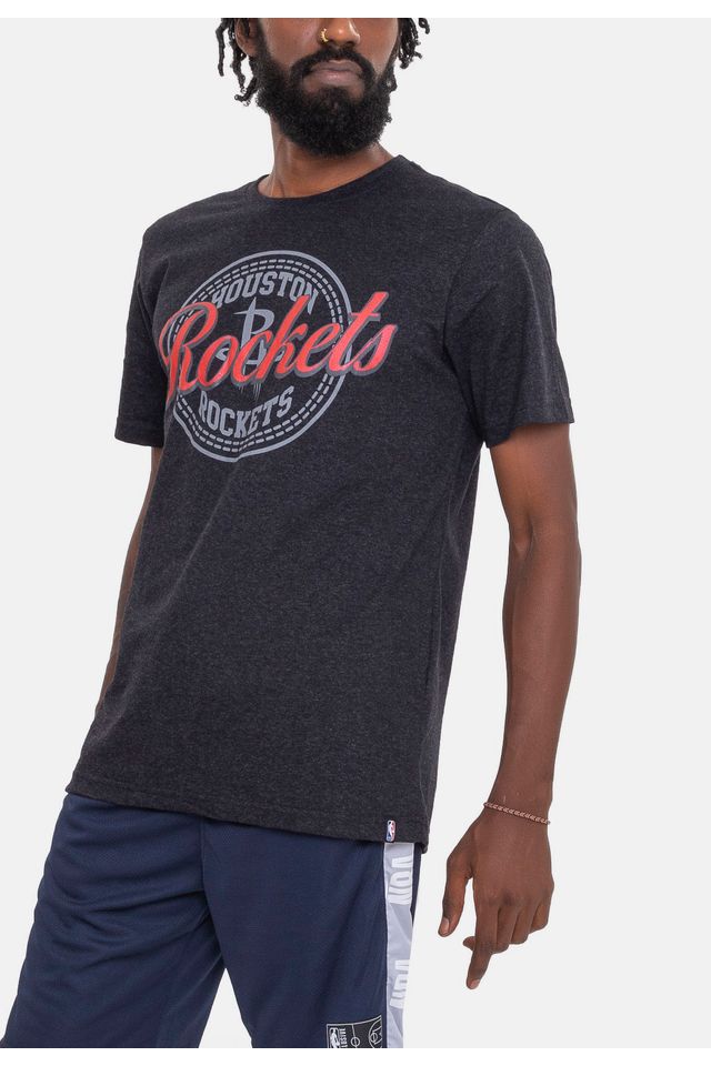 Camiseta-NBA-Metal-Team-Houston-Rockets-Preta-Mescla