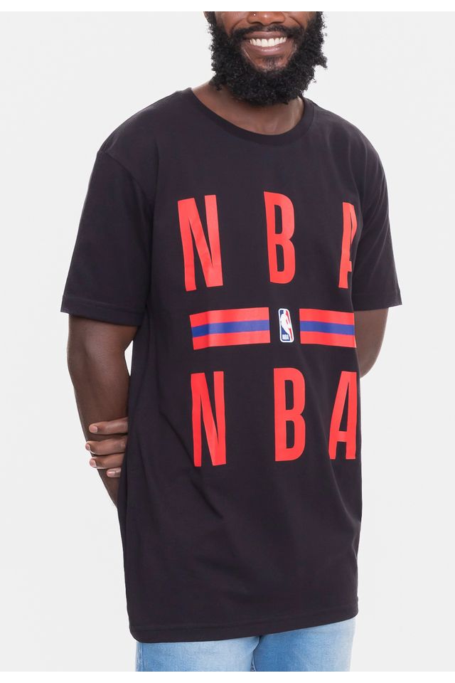 Camiseta-NBA-Color-Stripes-Preta