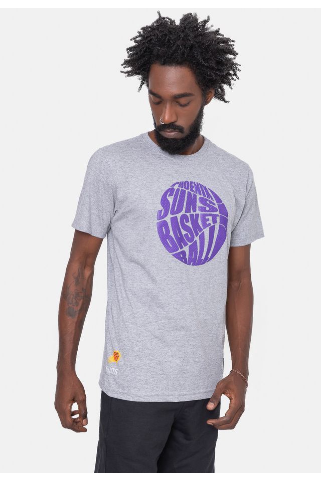 Camiseta-NBA-Basketball-Phoenix-Suns-Cinza-Mescla