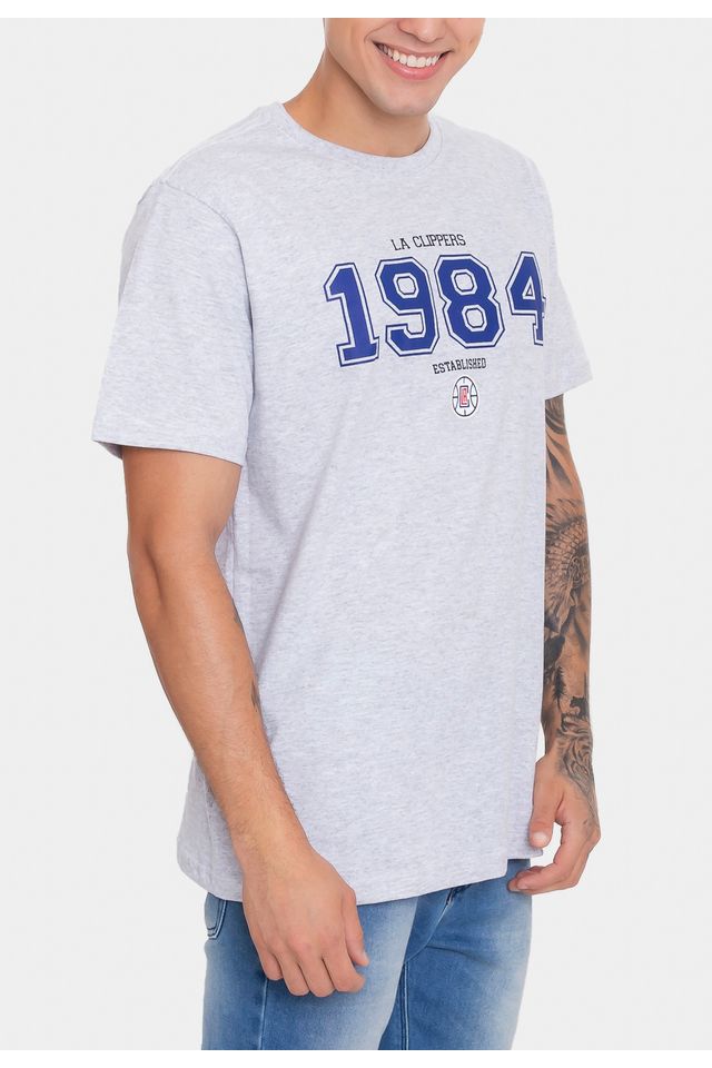 Camiseta-NBA-Founded-In-Los-Angeles-Clippers-Cinza-Mescla