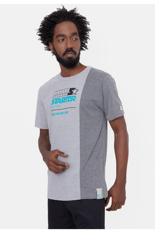 Camiseta-Starter-Rec-Snip-Cinza-Mescla
