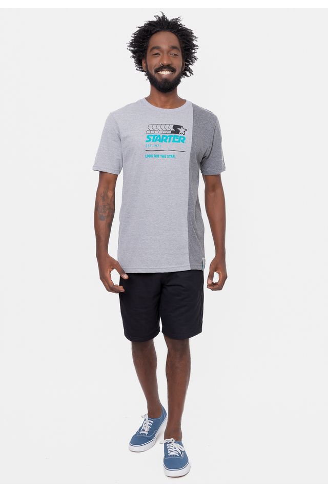 Camiseta-Starter-Rec-Snip-Cinza-Mescla