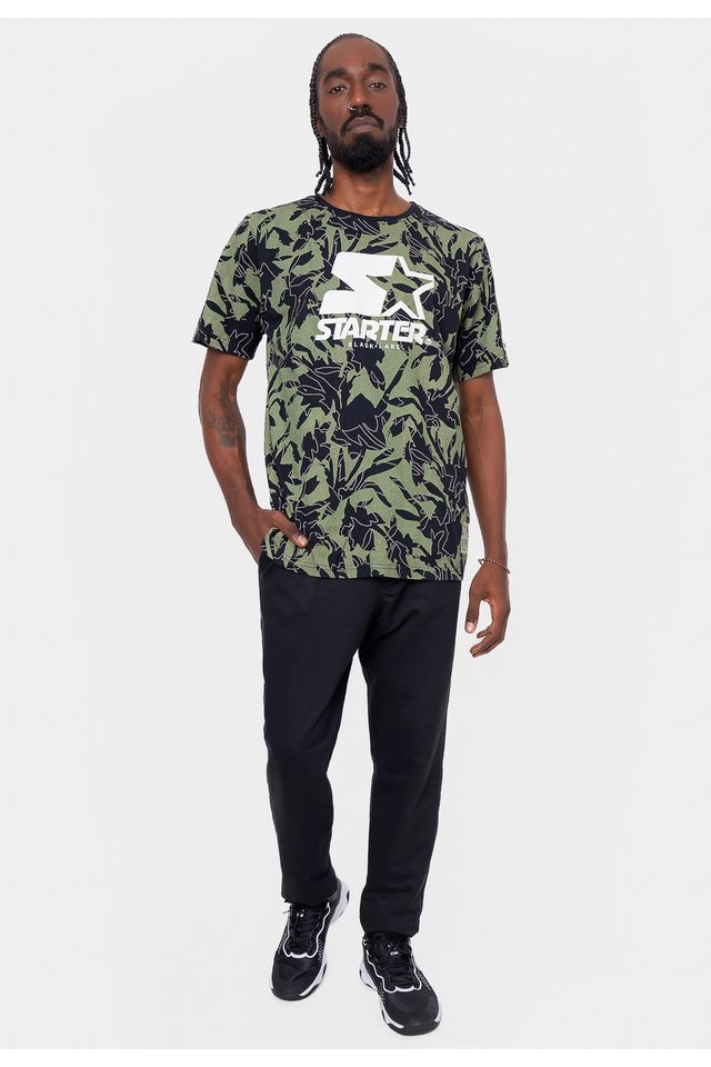Camiseta-Starter-Folhagem-Preta