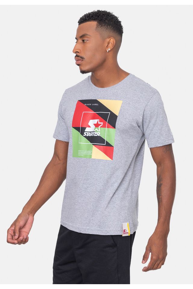 Camiseta-Starter-Geometric-Cinza-Mescla