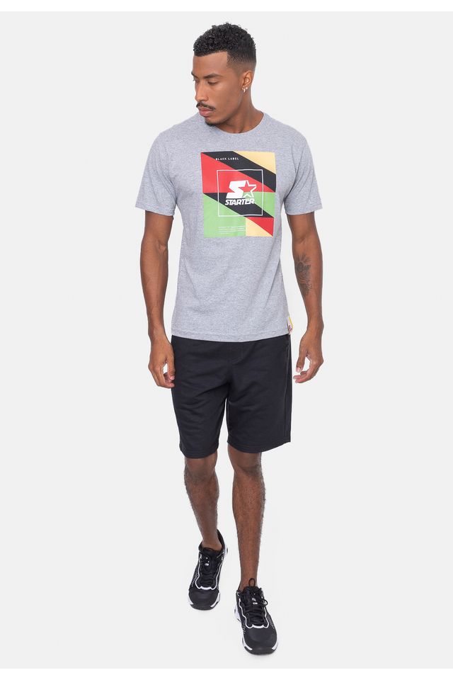 Camiseta-Starter-Geometric-Cinza-Mescla