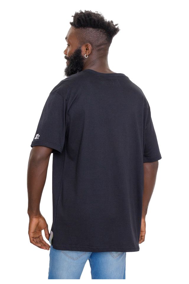Camiseta-Starter-Geometric-Preta