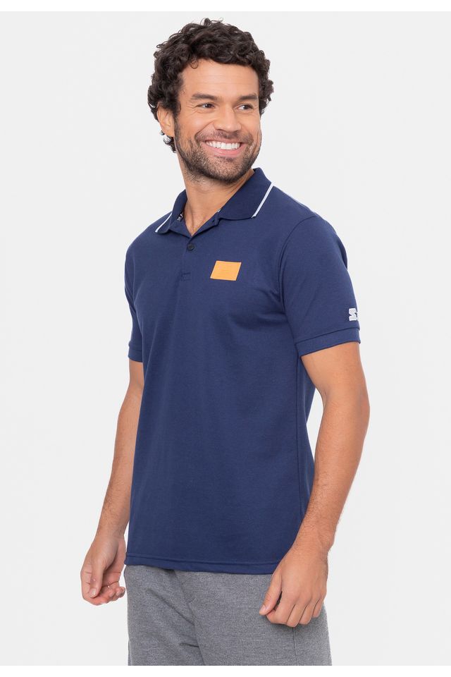 Camisa-Polo-Starter-Piquet-Azul