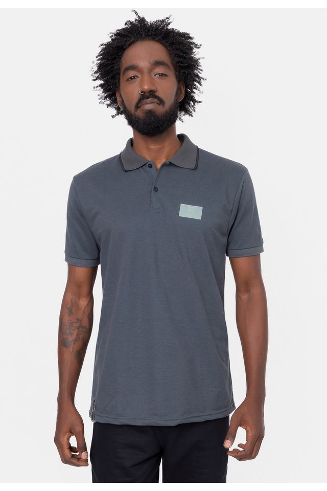Camisa-Polo-Starter-Piquet-Cinza-Grafite