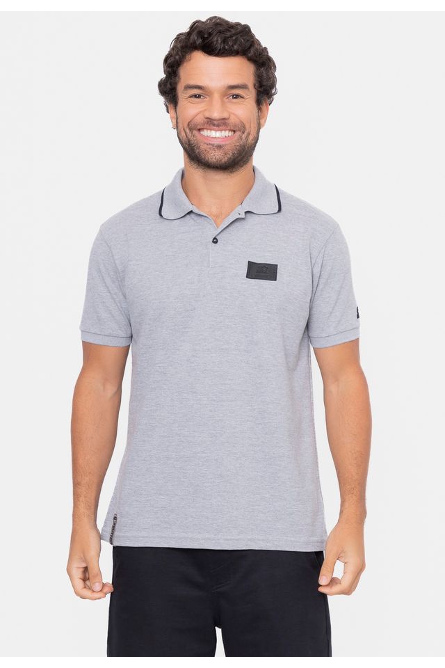 Camisa-Polo-Starter-Piquet-Cinza-Mescla Camisa-Polo-Starter-Piquet-Cinza-Mescla