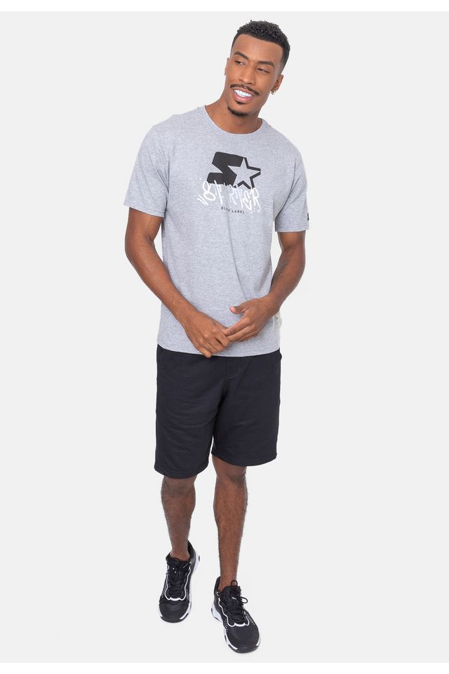 Camiseta-Starter-Colors-Cinza-Mescla
