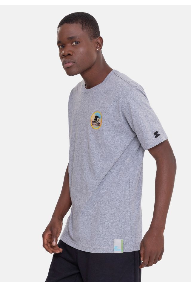 Camiseta-Starter-Patch-Cinza-Mescla