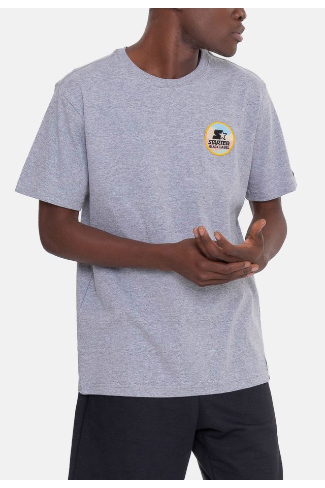 Camiseta-Starter-Patch-Cinza-Mescla