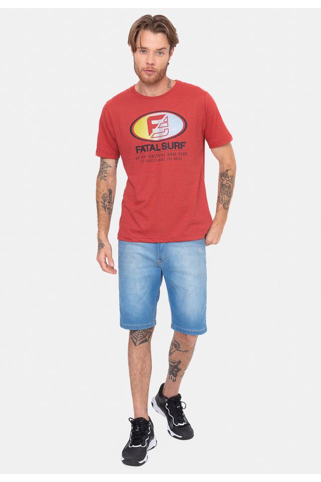 Camiseta-Fatal-Worn-Vermelha-Mescla