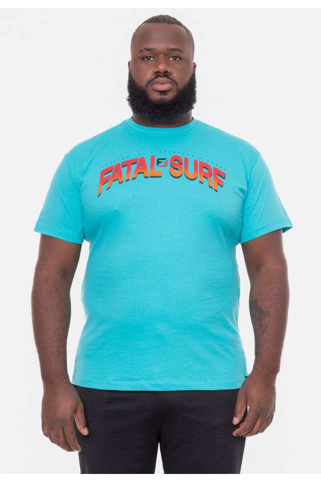 Camiseta-Fatal-Plus-Size-Heart-Azul Camiseta-Fatal-Plus-Size-Heart-Azul