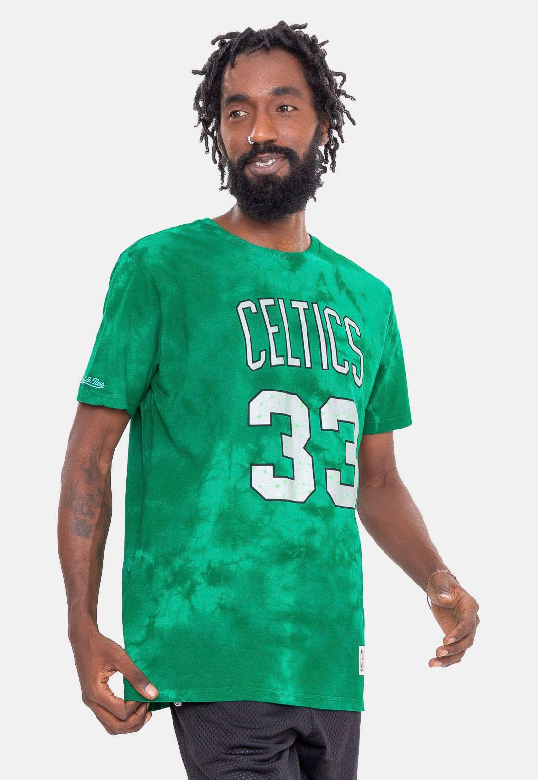 Camiseta Mitchell & Ness Galaxy Tie Dye Boston Celtics Larry