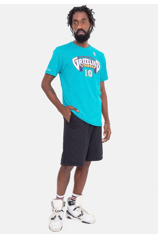 Camiseta-Mitchell---Ness-Name-And-Number-Mike-Bibby-Vancouver-Grizzlies-Verde