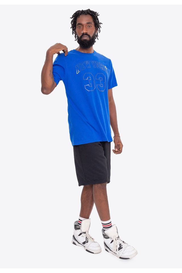 Camiseta-Mitchell---Ness-Monochrome-New-York-Knicks-Patrick-Ewing-Azul