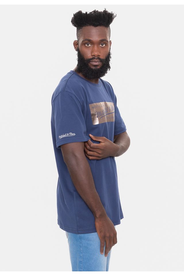 Camiseta-Mitchell---Ness-Box-Foil-Azul