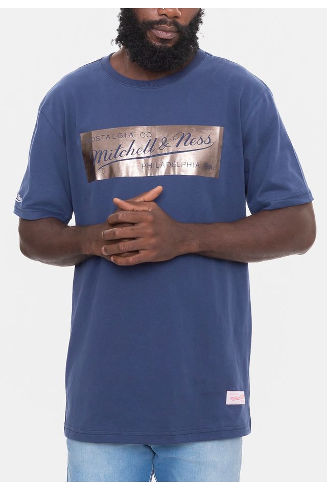 Camiseta-Mitchell---Ness-Box-Foil-Azul