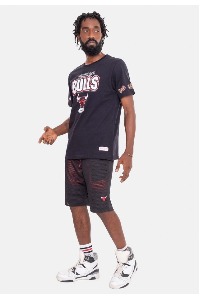 Camiseta-Mitchell---Ness-NBA-Champions-Chicago-Bulls-Preta