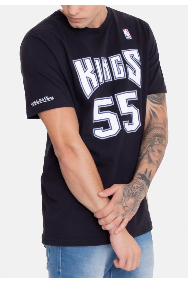 Camiseta-Mitchell---Ness-Name-And-Number-Jason-Williams-Sacramento-Kings-Preta