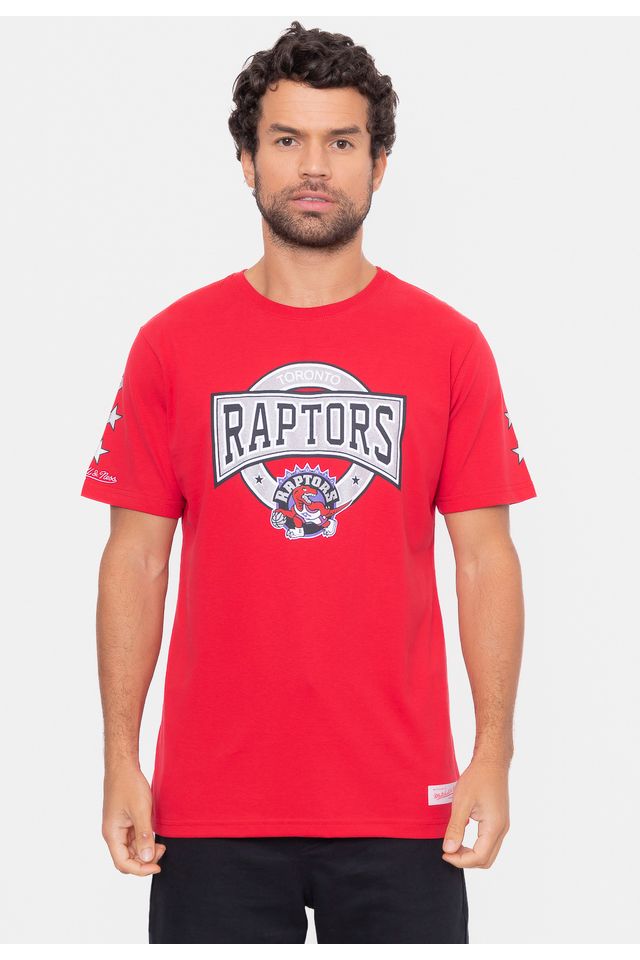 Camiseta-Mitchell---Ness-Team-Star-Toronto-Raptors-Vermelha Camiseta-Mitchell---Ness-Team-Star-Toronto-Raptors-Vermelha